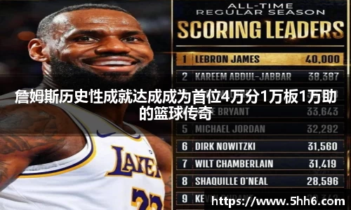 詹姆斯历史性成就达成成为首位4万分1万板1万助的篮球传奇